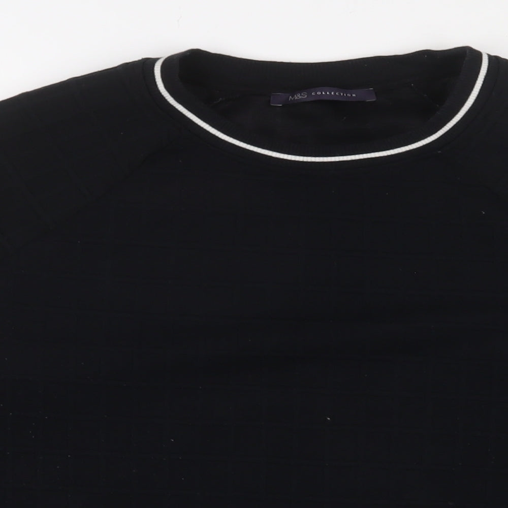 Womens UK Size 12 Marks and Spencer Black Pullover Sweatshirt