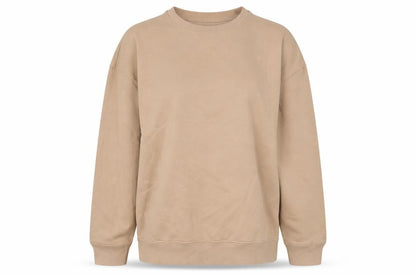 New Look Womens Beige Cotton Pullover Sweatshirt Size S Pullover
