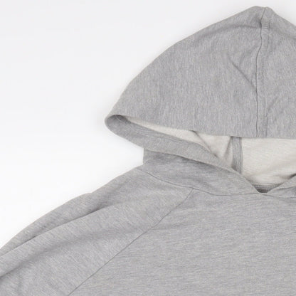 Simply Be Womens Grey Cotton Pullover Hoodie Size 20 Pullover