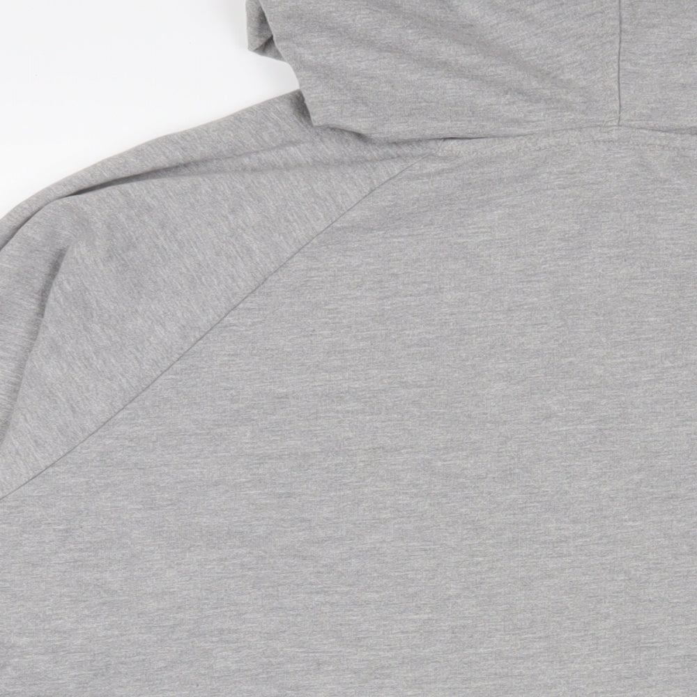 Simply Be Womens Grey Cotton Pullover Hoodie Size 20 Pullover
