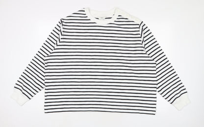 Womens UK Size XL Marks and Spencer White Pullover Sweatshirt