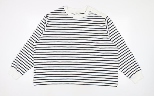 Womens UK Size XL Marks and Spencer White Pullover Sweatshirt