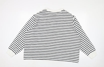Womens UK Size XL Marks and Spencer White Pullover Sweatshirt