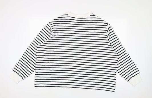 Womens UK Size XL Marks and Spencer White Pullover Sweatshirt