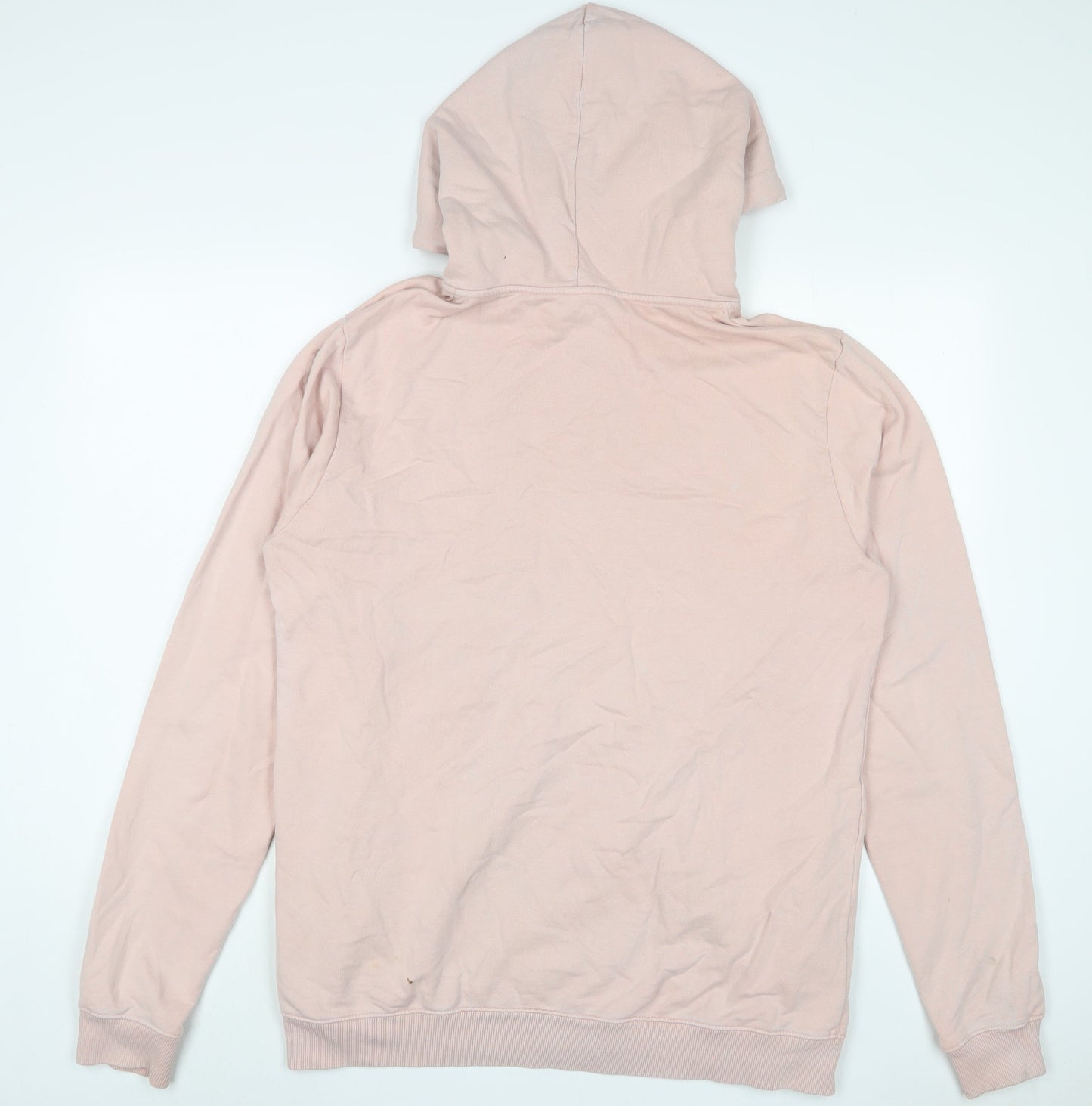 Bonlongaro Womens Pink Cotton Pullover Hoodie Size L Pullover