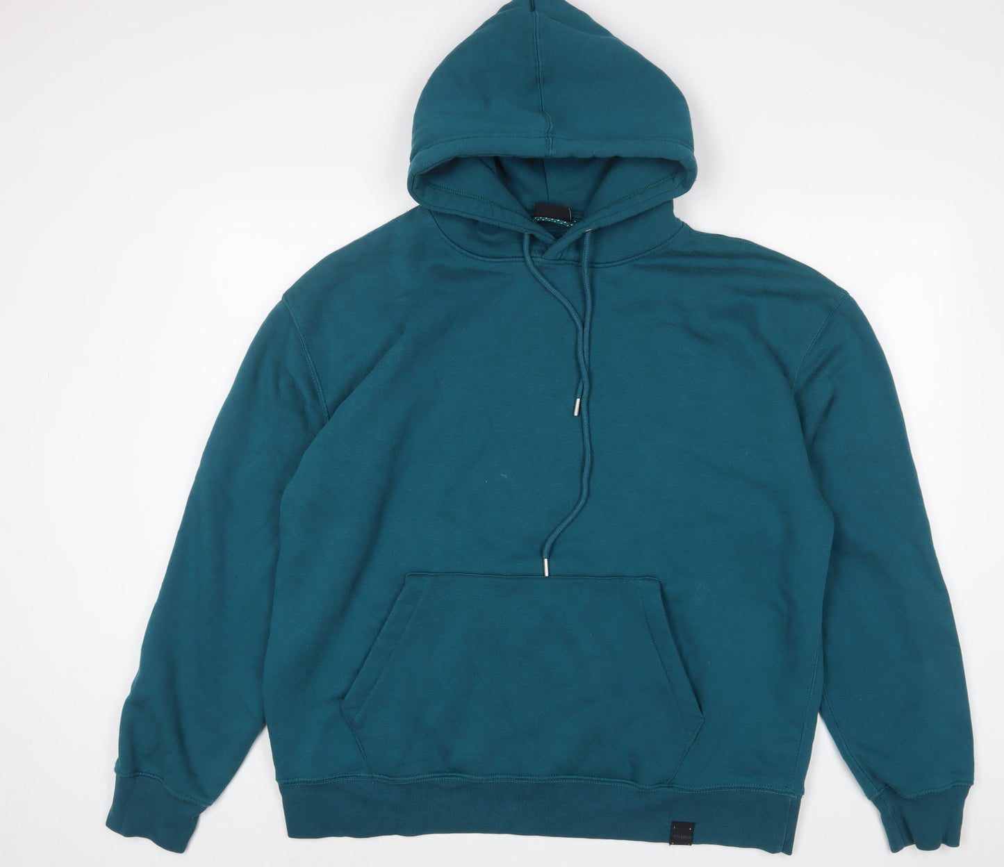 Mens UK Size M Pull&Bear Blue Pullover Hoodie