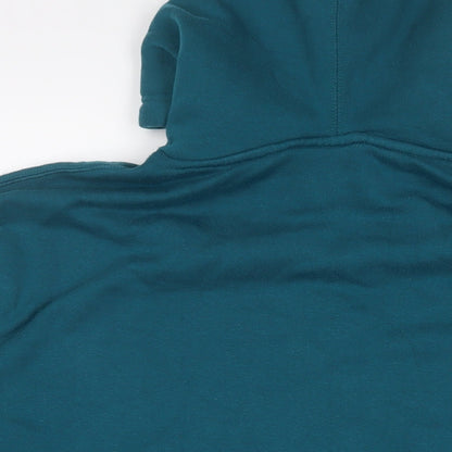 Mens UK Size M Pull&Bear Blue Pullover Hoodie