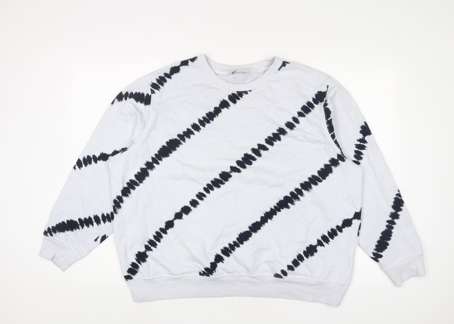 Womens UK Size M Marks and Spencer White Pullover Sweatshirt