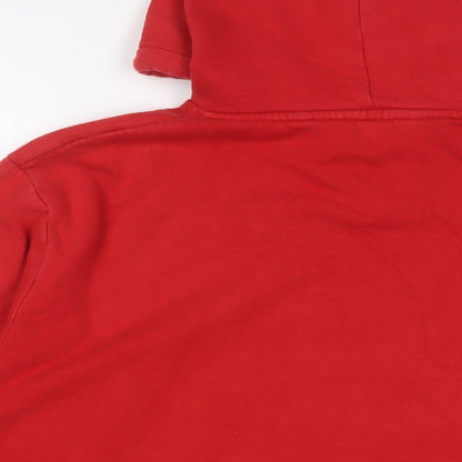 USAF Womens Red Cotton Pullover Hoodie Size 16 Pullover