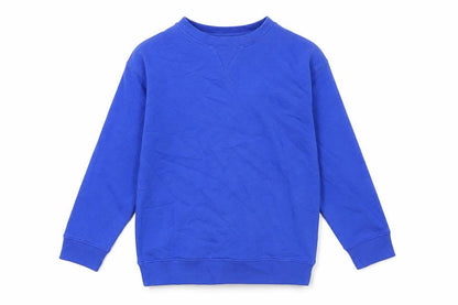 Marks & Spencer Boys Blue Cotton Pullover Sweatshirt Size 8-9 Years Pullover