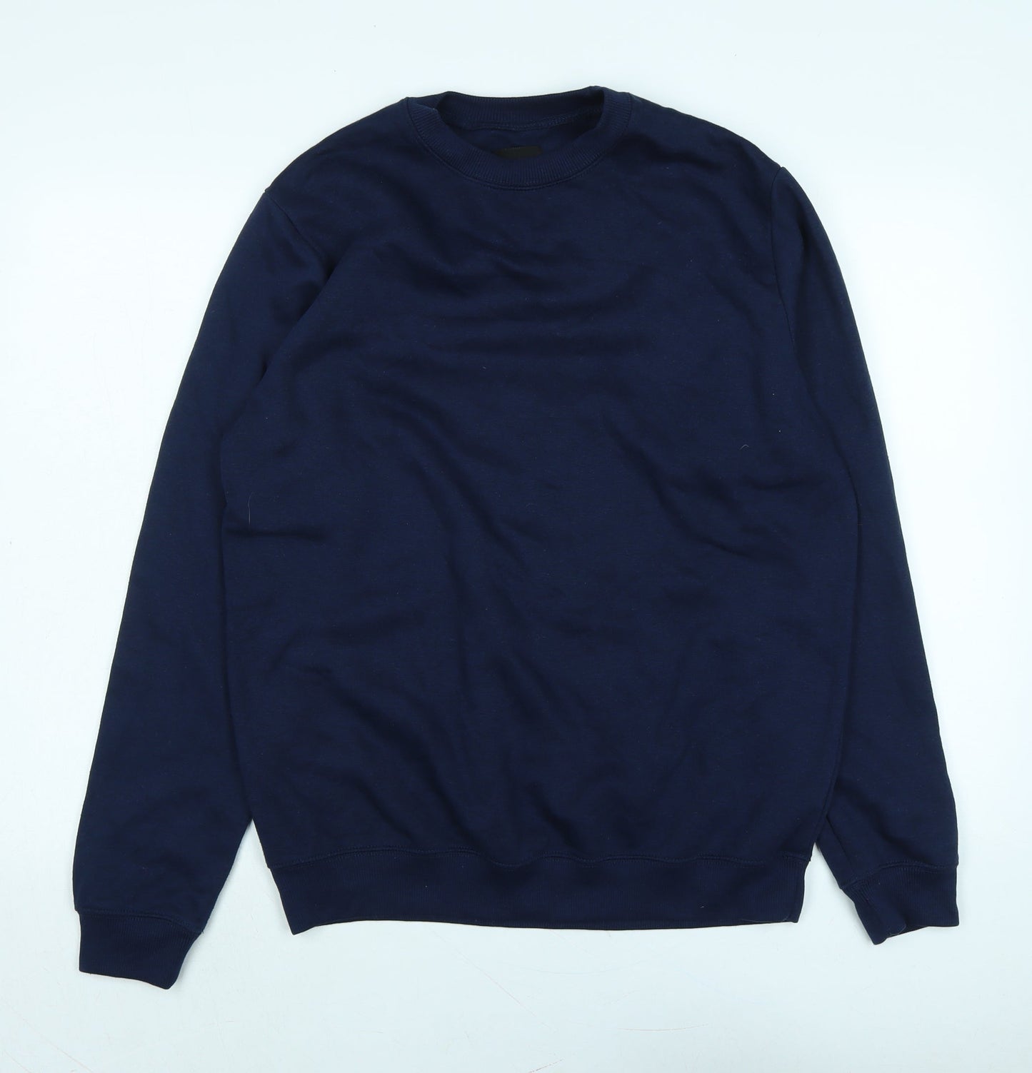 Mens UK Size M boohoo man Blue Pullover Sweatshirt