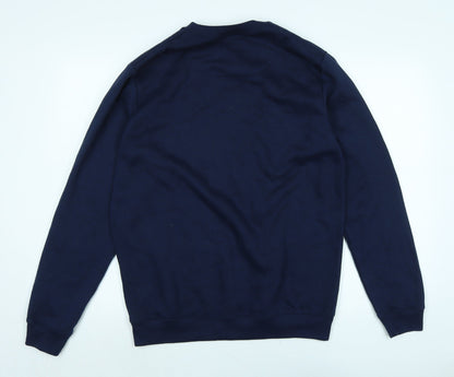 Mens UK Size M boohoo man Blue Pullover Sweatshirt