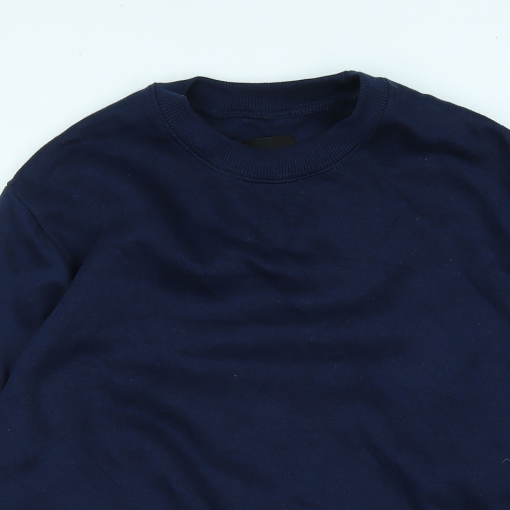 Mens UK Size M boohoo man Blue Pullover Sweatshirt