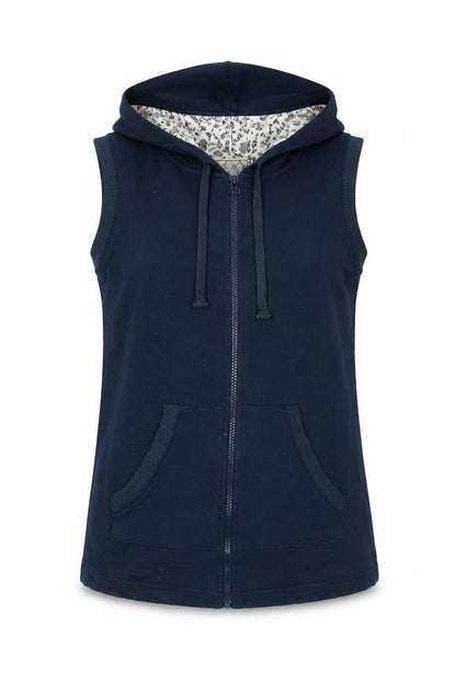 M&Co Womens Blue Gilet Waistcoat Size 10 Zip