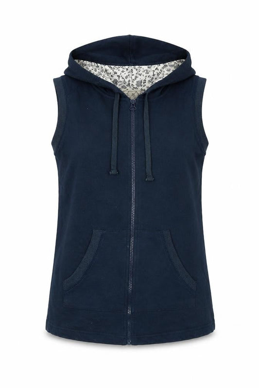 M&Co Womens Blue Gilet Waistcoat Size 10 Zip