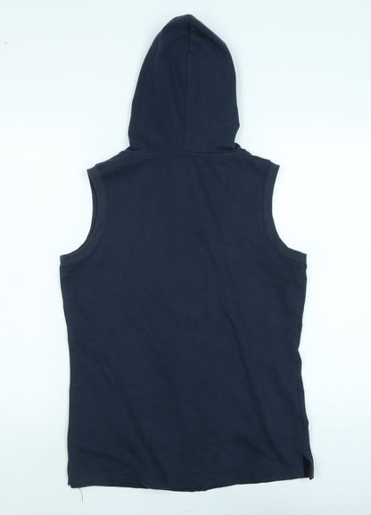 M&Co Womens Blue Gilet Waistcoat Size 10 Zip
