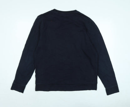 River Island Womens Blue Polyester Pullover Sweatshirt Size L