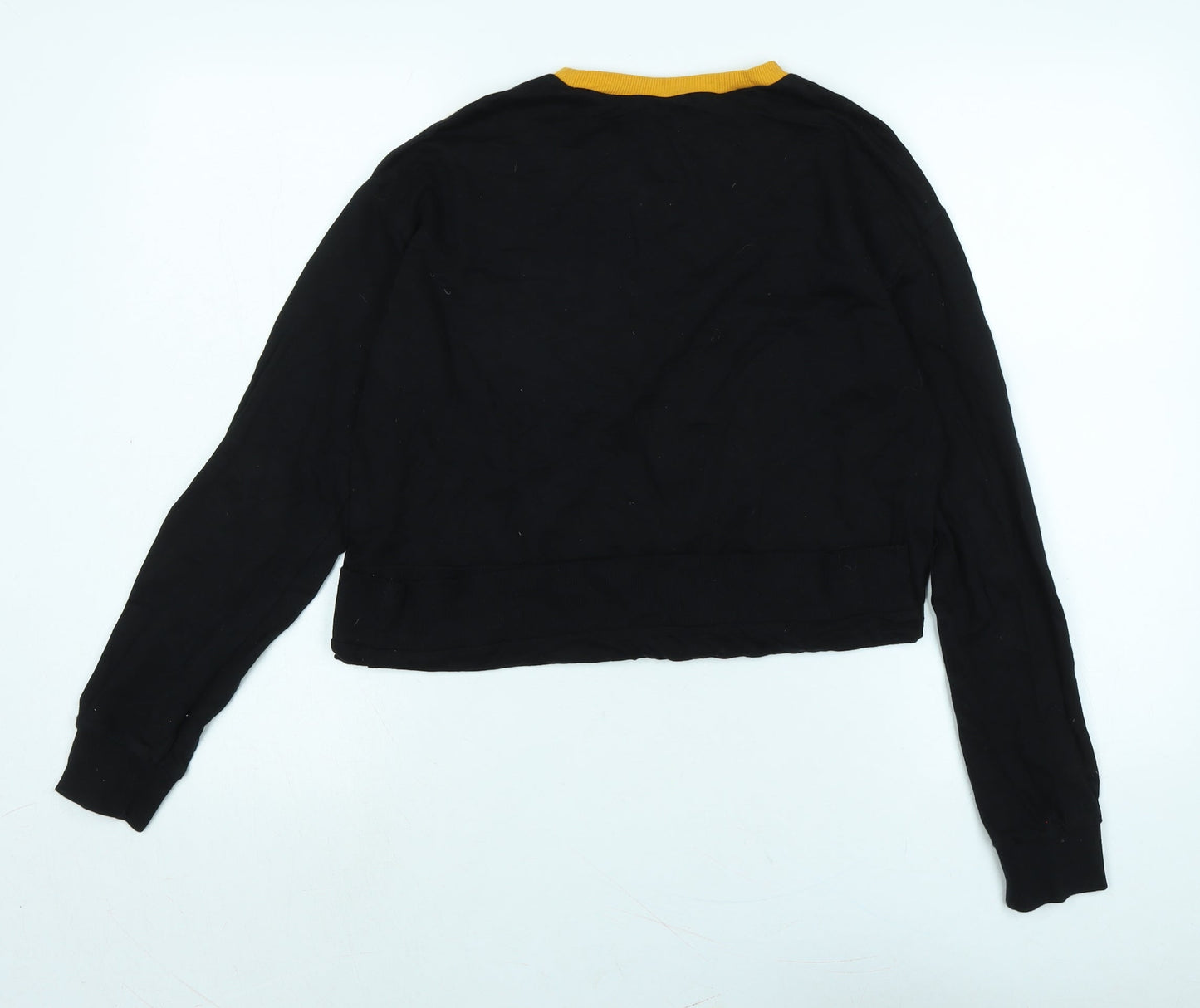 Divided Womens Black Polyester Pullover Sweatshirt Size XS
