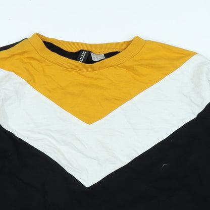 Divided Womens Black Polyester Pullover Sweatshirt Size XS