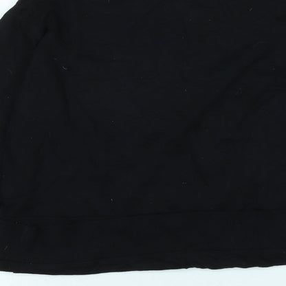Divided Womens Black Polyester Pullover Sweatshirt Size XS
