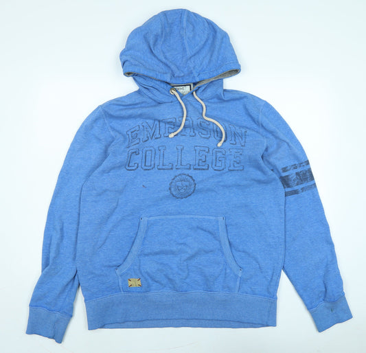 Mens UK Size L NEXT Blue Pullover Hoodie