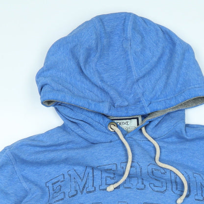 Mens UK Size L NEXT Blue Pullover Hoodie