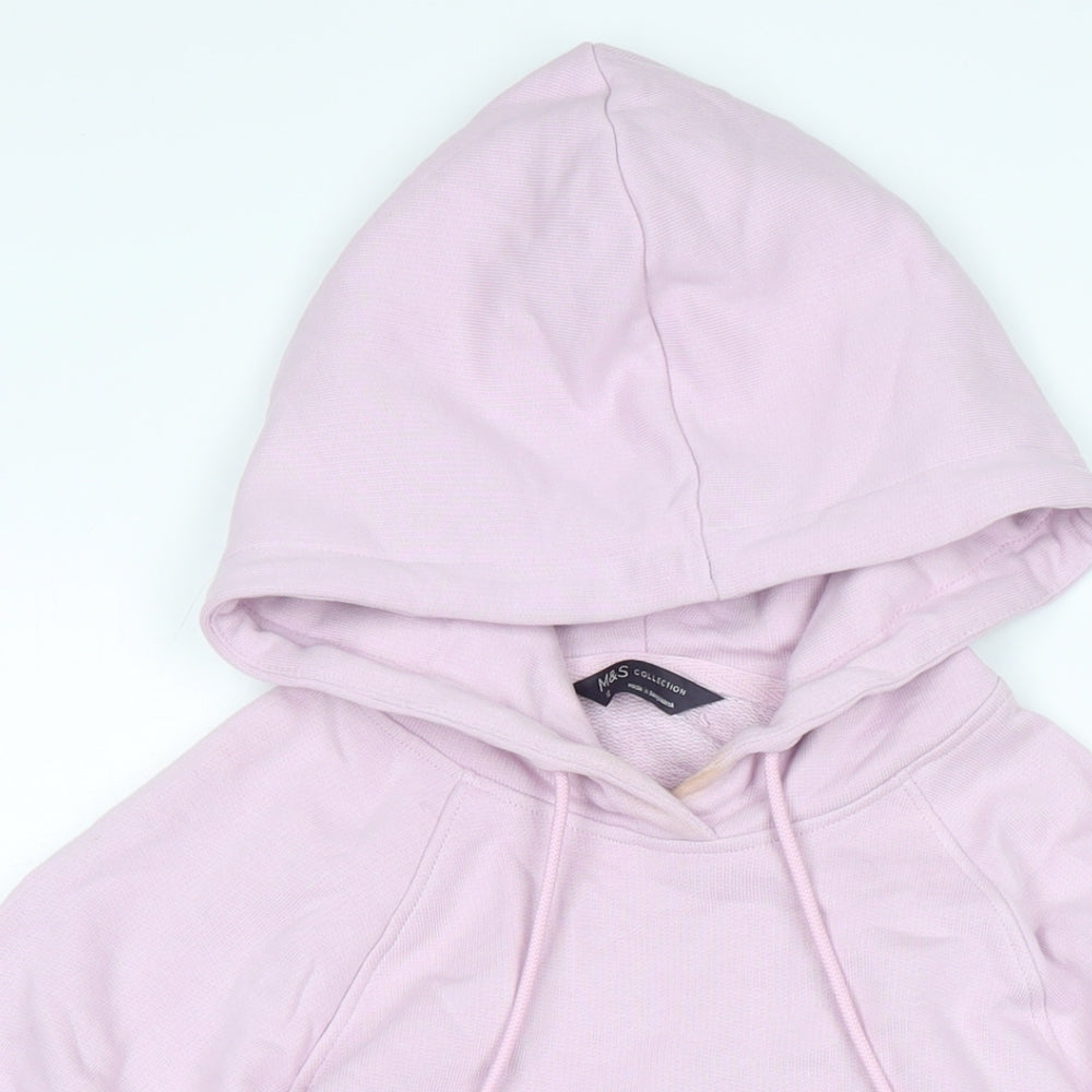 Womens UK Size 10 Marks and Spencer Purple Pullover Hoodie