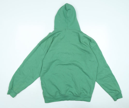 Boohoo Womens Green Polyester Pullover Hoodie Size XS