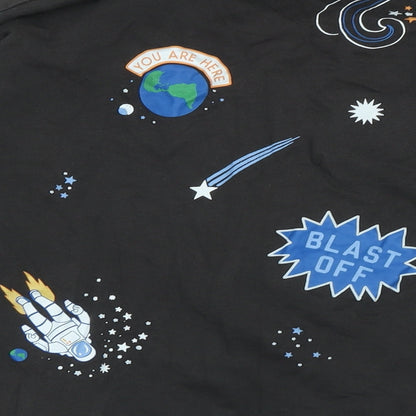 H&M Womens Grey Polyester Pullover Sweatshirt Size XS