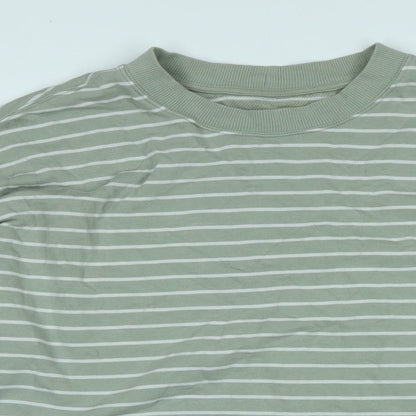 Uniqlo Womens Green Cotton Pullover Sweatshirt Size L