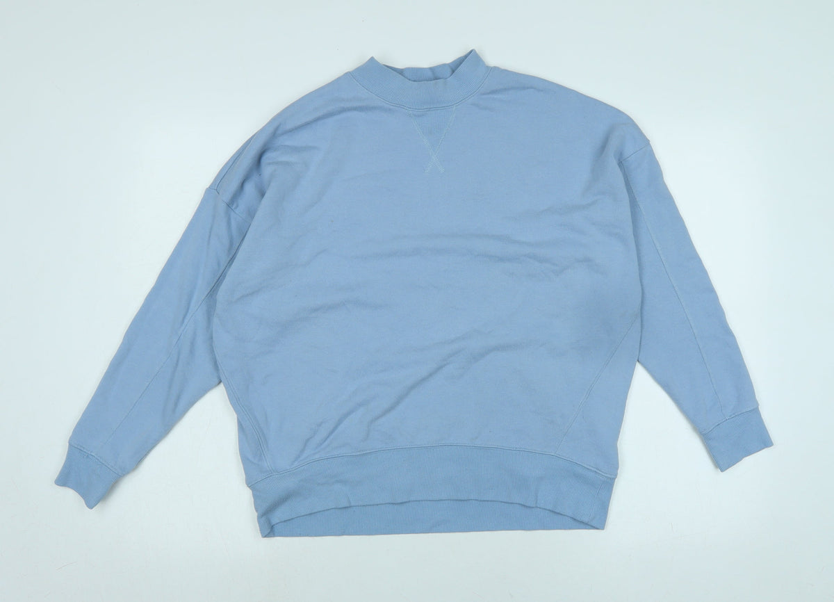 New Look Womens Blue Polyester Pullover Sweatshirt Size 8
