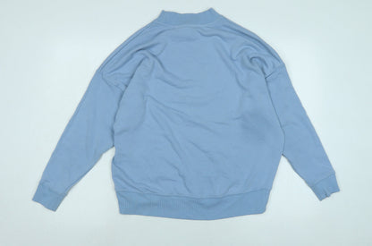 New Look Womens Blue Polyester Pullover Sweatshirt Size 8