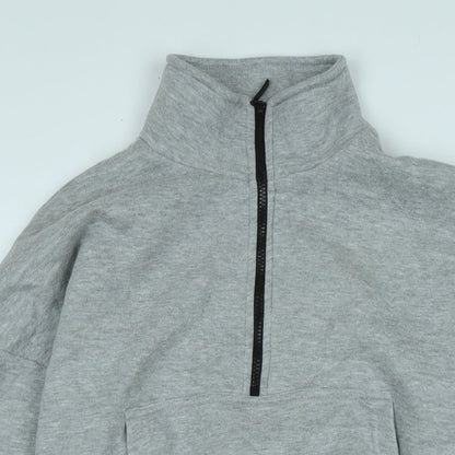 PRETTYLITTLETHING Womens Grey Polyester Pullover Sweatshirt Size M