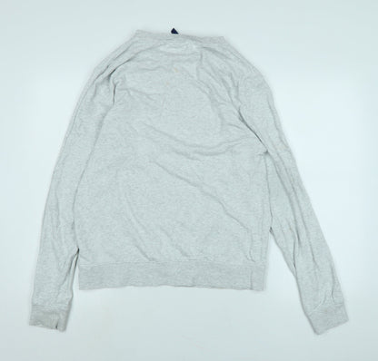 Divided Womens Grey Cotton Pullover Sweatshirt Size M