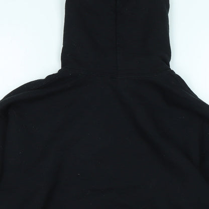 Gilden Boys Black Polyester Pullover Hoodie Size L