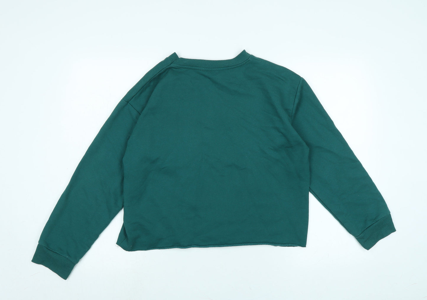 Sugar dust Womens Green Polyester Pullover Sweatshirt Size L