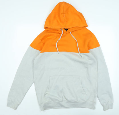 Mens UK Size L boohoo man Grey Pullover Hoodie
