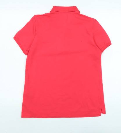 Womens UK Size M Uniqlo Pink Basic Polo