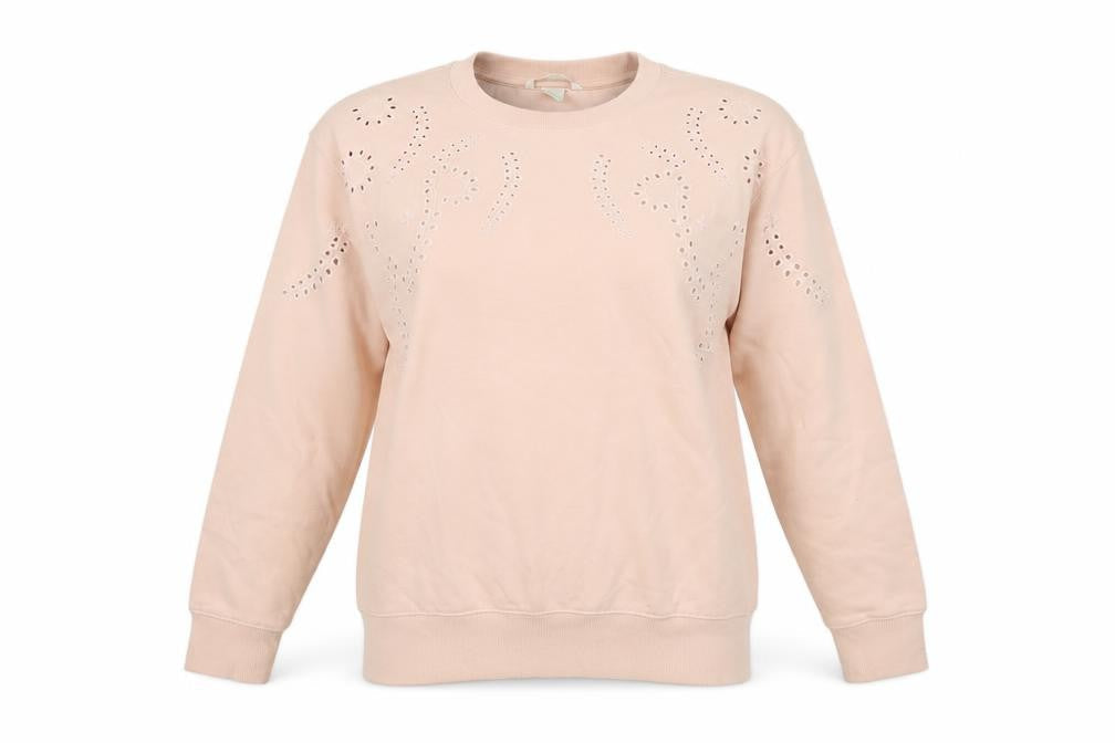 Womens UK Size M H&M Pink Pullover Sweatshirt