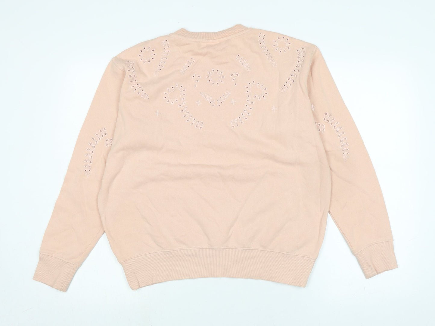 H&M Womens Pink Polycotton Pullover Sweatshirt Size M