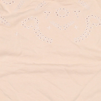 H&M Womens Pink Polycotton Pullover Sweatshirt Size M