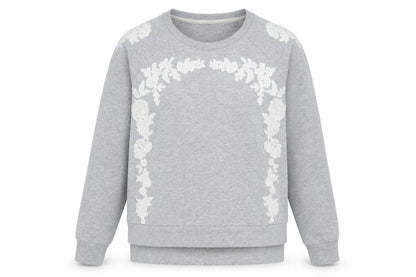 Lucky Brand Womens Grey Polyester Pullover Sweatshirt Size XS