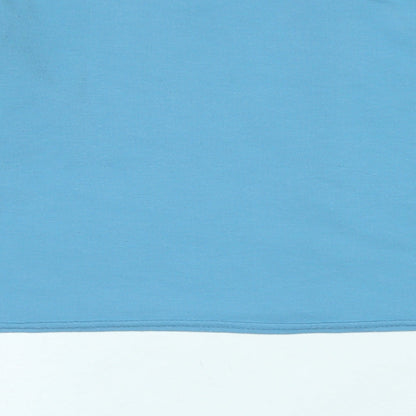 Womens UK Size 10 PRETTYLITTLETHING Blue Cropped Blouse