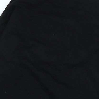 Teemil Womens Black Polyester Pullover Sweatshirt Size 10