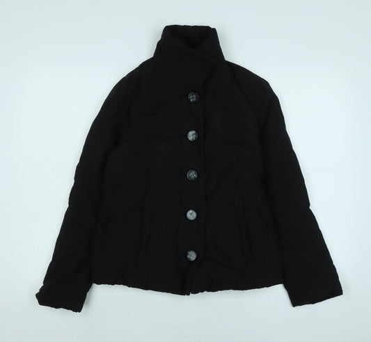 Minuet Womens Black Jacket Size 10 Button