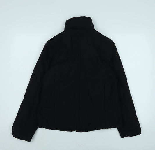 Minuet Womens Black Jacket Size 10 Button