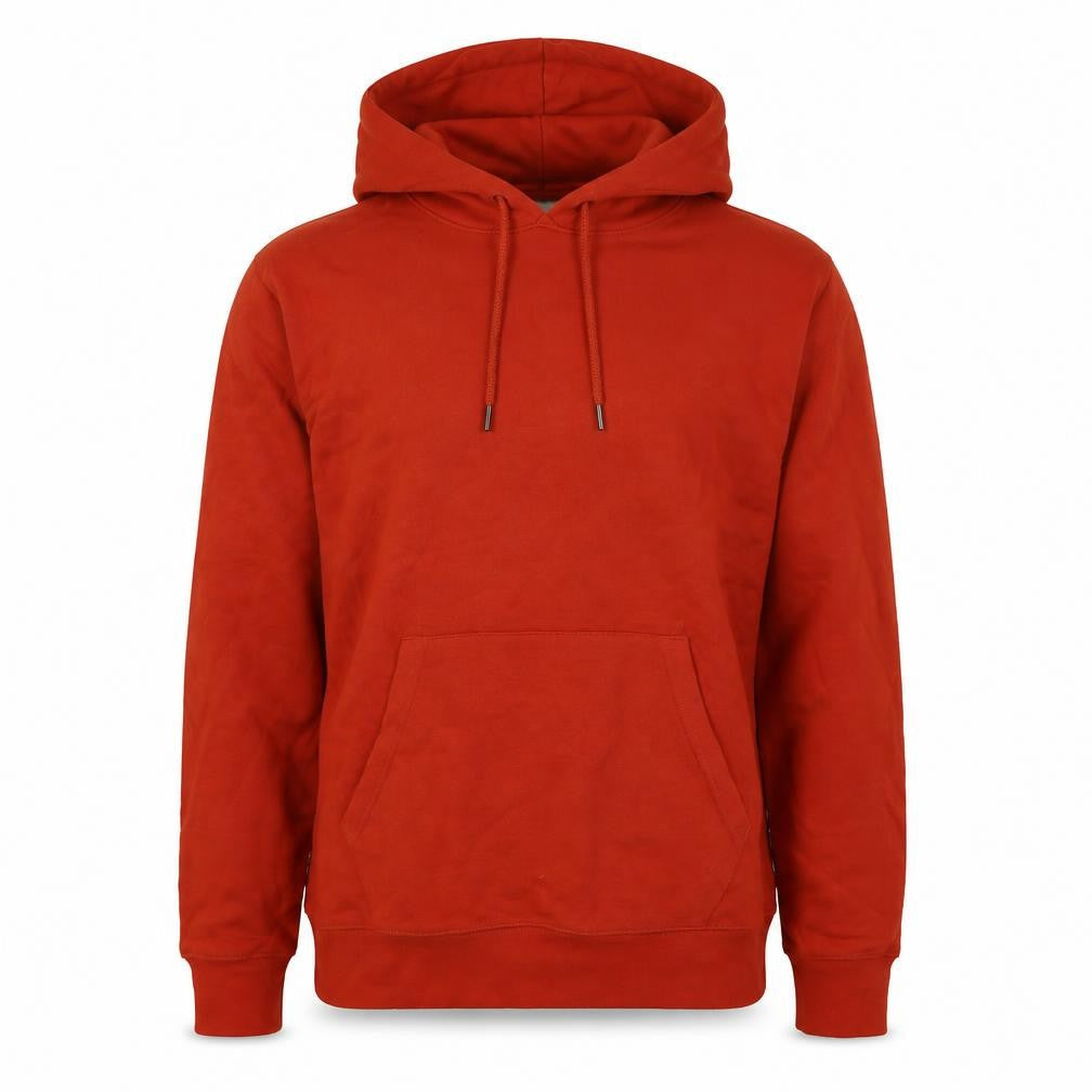 Marks & Spencer Mens Orange Polyester Pullover Hoodie Size M