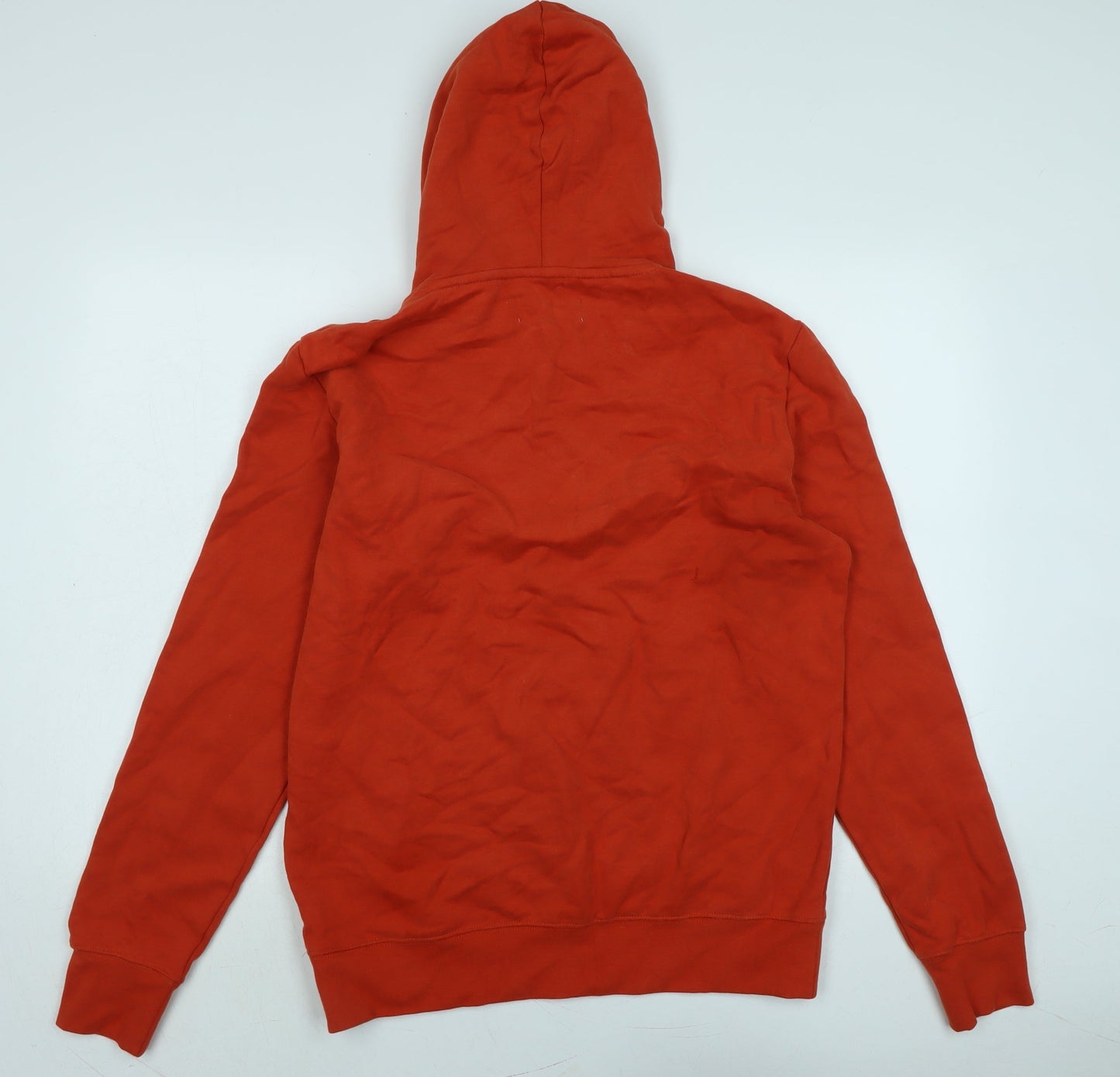 Mens UK Size M Marks and Spencer Orange Pullover Hoodie