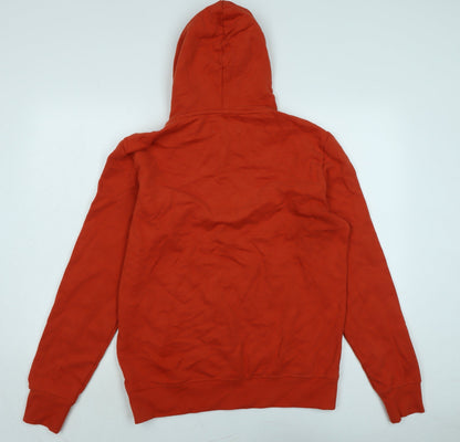 Mens UK Size M Marks and Spencer Orange Pullover Hoodie