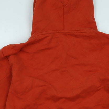 Mens UK Size M Marks and Spencer Orange Pullover Hoodie
